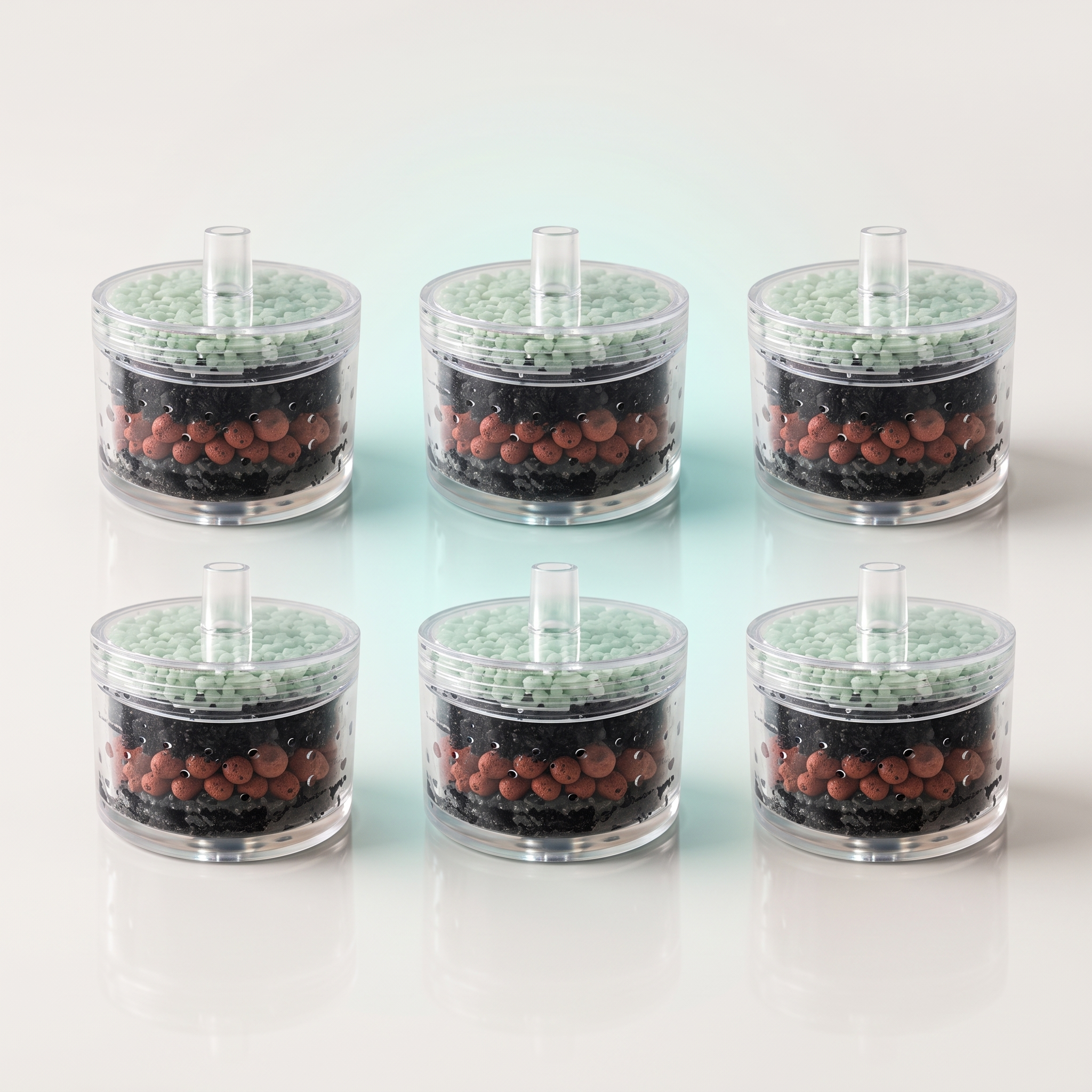 H&Paws 6-pack replacement filter cartridges, premium studio packshot